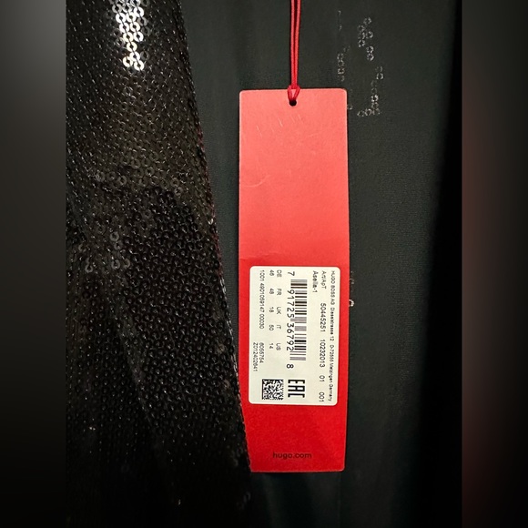 Hugo Boss ~ Black Sequin Women’s Blazer Jacket - Picture 3 of 9